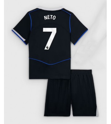 Chelsea Pedro Neto #7 Tredjetrøje Børn 2025-26 Kortærmet (+ Korte bukser)